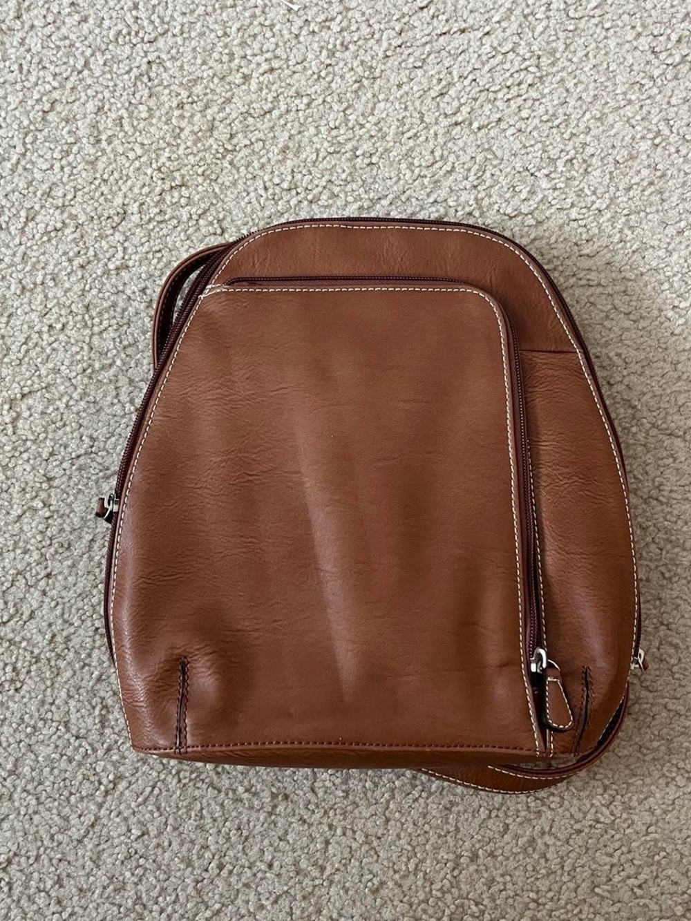 Bellrose Brown Leather Crossbody Bag